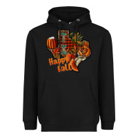 Black happy fall texas Heavyweight Hoodie - CowhideDigitalArt