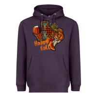 Plum happy fall texas Heavyweight Hoodie - CowhideDigitalArt