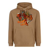 Toasted Coconut happy fall texas Heavyweight Hoodie - CowhideDigitalArt