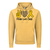 Vintage Mustard Peace Love Cure Vintage Hoodie - Bettercallsaul