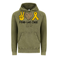 Vintage Olive Peace Love Cure Vintage Hoodie - Bettercallsaul