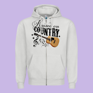 Raised On Country Country Life Country Music Lover Zipper Hoodie Designed By Tuandangui