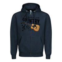 Navy Raised On Country Country Life Country Music Lover Zipper Hoodie - tuanDangUi