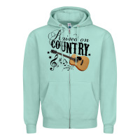 Seafoam Raised On Country Country Life Country Music Lover Zipper Hoodie - tuanDangUi