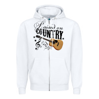 White Raised On Country Country Life Country Music Lover Zipper Hoodie - tuanDangUi