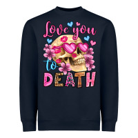 Navy love you to death olivia Heavyweight Sweatshirt - OliviaCreatesArt