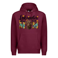 Burgundy western labrador mom Premium Hoodie - RanaPortraitStore