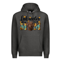 Charcoal Heather western labrador mom Premium Hoodie - RanaPortraitStore