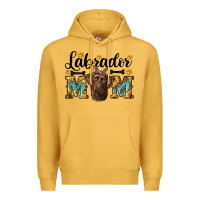 Mustard western labrador mom Premium Hoodie - RanaPortraitStore