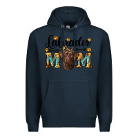 Navy western labrador mom Premium Hoodie - RanaPortraitStore