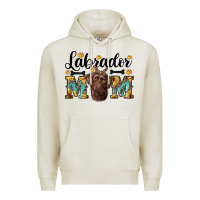 Oatmeal Heather western labrador mom Premium Hoodie - RanaPortraitStore