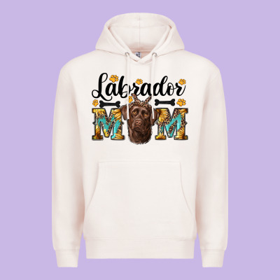 Western Labrador Mom Premium Hoodie Designed By Ranaportraitstore