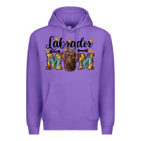 Purple western labrador mom Premium Hoodie - RanaPortraitStore