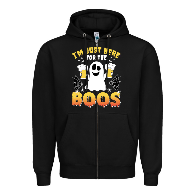 I'm Just Here For The Boos Halloween Costume Gift Zipper Hoodie by tuanDangUi | Teevron
