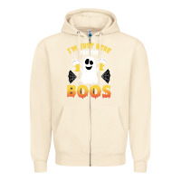 Sandshell i'm just here for the boos halloween costume gift Zipper Hoodie - tuanDangUi