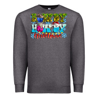 Charcoal Heather Rowdy Howdy Christmas Premium Sweatshirt - CowhideDigitalArt