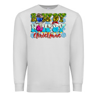 Dove Grey Rowdy Howdy Christmas Premium Sweatshirt - CowhideDigitalArt