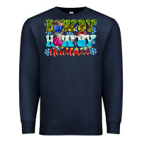 Navy Rowdy Howdy Christmas Premium Sweatshirt - CowhideDigitalArt