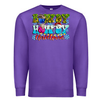 Purple Rowdy Howdy Christmas Premium Sweatshirt - CowhideDigitalArt