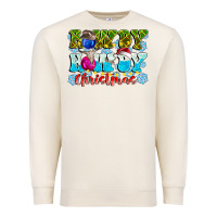 Sandshell Rowdy Howdy Christmas Premium Sweatshirt - CowhideDigitalArt