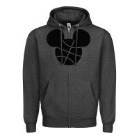 Charcoal Heather basketball soft cotton Zipper Hoodie - tuanDangUi