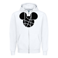 White basketball soft cotton Zipper Hoodie - tuanDangUi