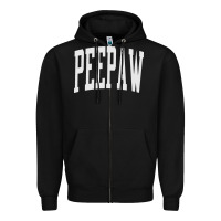 Black peepaw grandpa new grandfather fathers Zipper Hoodie - tuanDangUi