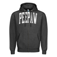 Charcoal Heather peepaw grandpa new grandfather fathers Zipper Hoodie - tuanDangUi