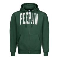 Sports Green peepaw grandpa new grandfather fathers Zipper Hoodie - tuanDangUi