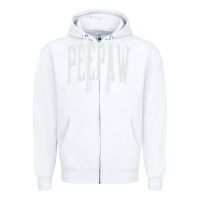 White peepaw grandpa new grandfather fathers Zipper Hoodie - tuanDangUi