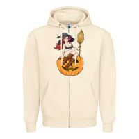 Sexy Witch Halloween Costume Blackcraft Pumpkin Wi Zipper Hoodie | Teevron
