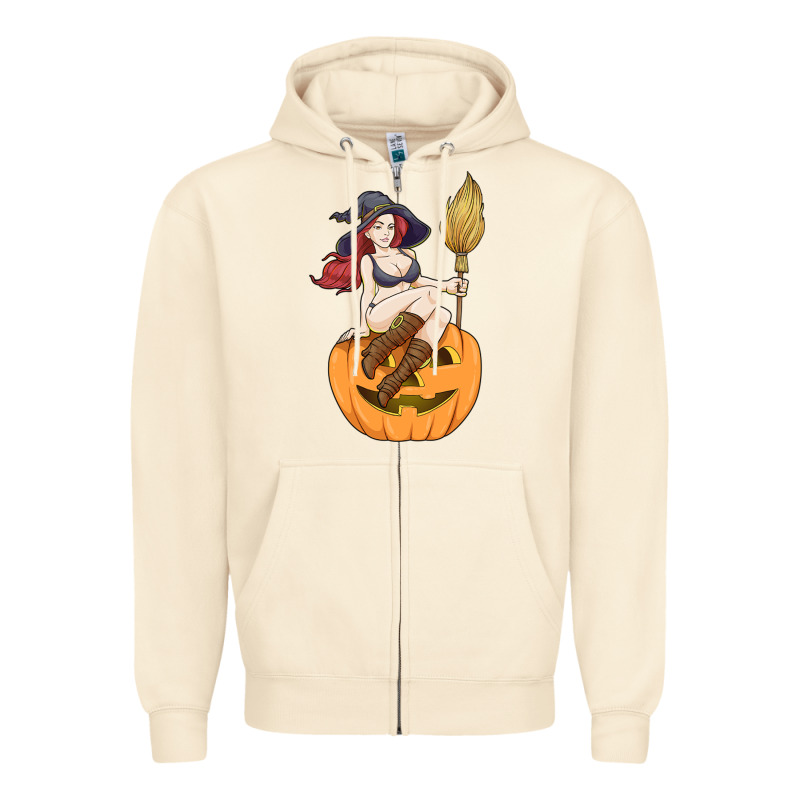 Sexy Witch Halloween Costume Blackcraft Pumpkin Wi Zipper Hoodie by tuanDangUi | Teevron