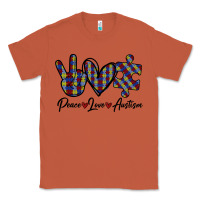 Copper Peace Love Autism Classic Tee - Bettercallsaul