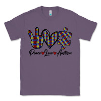 Lavender Peace Love Autism Classic Tee - Bettercallsaul