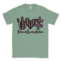 Sage Peace Love Autism Classic Tee - Bettercallsaul