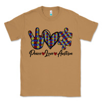 Toasted Coconut Peace Love Autism Classic Tee - Bettercallsaul