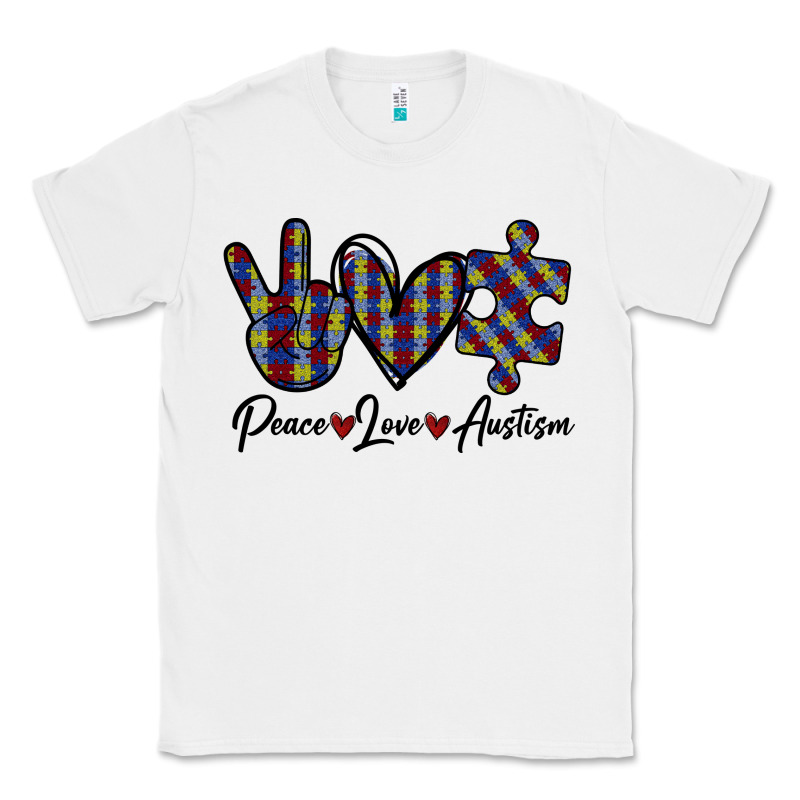 Peace Love Autism Classic Tee by Bettercallsaul | Teevron