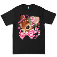 Black reindeer head christmas Premium Tee - MaliasSmallBusiness