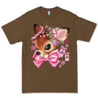 Cacao reindeer head christmas Premium Tee - MaliasSmallBusiness