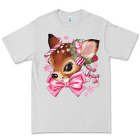 Dove Grey reindeer head christmas Premium Tee - MaliasSmallBusiness