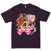 Plum reindeer head christmas Premium Tee - MaliasSmallBusiness