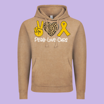 Peace Love Cure Vintage Hoodie Designed By Bettercallsaul