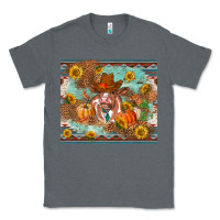 Charcoal Heather Fall heifer cow Classic Tee - RanaPortraitStore