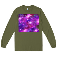 Army Green colorful abstract galaxy black and purple Long Sleeve Tee - TumblerDesignByShophia