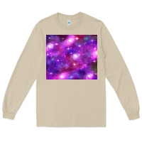 Mushroom colorful abstract galaxy black and purple Long Sleeve Tee - TumblerDesignByShophia