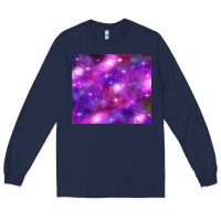 Navy colorful abstract galaxy black and purple Long Sleeve Tee - TumblerDesignByShophia