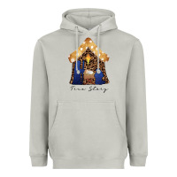 Moon Dust True Story Black Heavyweight Hoodie - CowhideDigitalArt