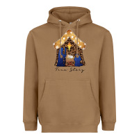 Toasted Coconut True Story Black Heavyweight Hoodie - CowhideDigitalArt