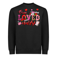 Black one loved nurse valentine's day Heavyweight Sweatshirt - OliviaCreatesArt