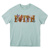 Arona faith with praying hands Heavy Core Tee - NancyCooperArtShop